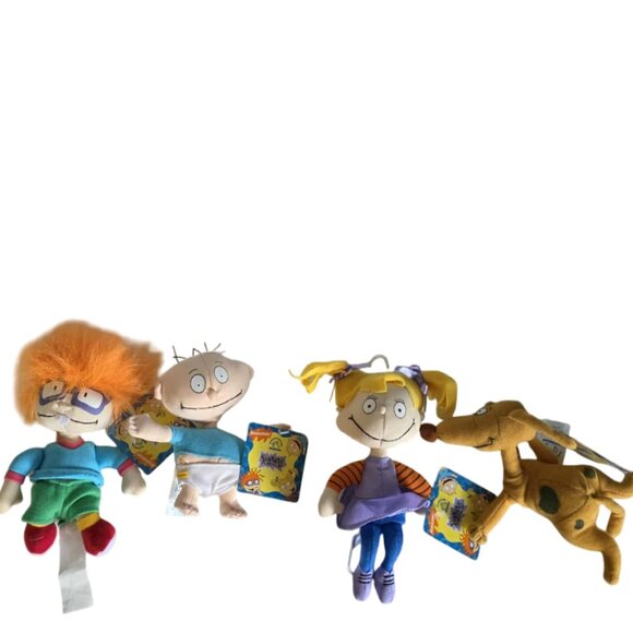 NWT Vintage Nickeloden Rugrat Soft Dolls Set of 4 - Picture 1 of 9